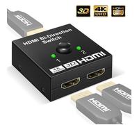 Switch HDMI Bidirectionnel Splitter HDMI 4K 3D 1080P HDCP Commutateur Repartiteur HDMI