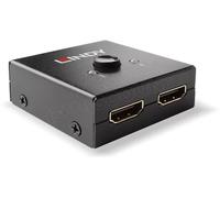 Lindy Commutateur HDMI bidirectionnel 2 ports 18G 3840 x 2160 pixels