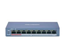 Switch Hikvision PoE Administrable 8x PoE + 1x Uplink (RJ45) Bleu
