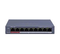 Switch Hikvision PoE Administrable 8x PoE + 1x Uplink (RJ45) Bleu
