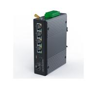 Switch Industrial PoE Gigabit Din Rail Ethernet de 5 Portas, 4 Portas com SFP 10/100/1000Mbps IP40 SaíDa NãO Gerenciada 48V