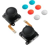 Switch Joysticks Replacement,Updated Anti-Drift TMR Electromagnetic Joystick For Switch LCD/OLED Joy Con & Switch Lite,Analog Thumbstick Upgrade Kit With Multiple Color Stick Caps