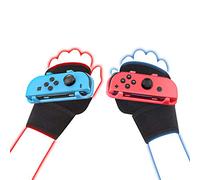 Switch Just Dance 2024 Poignée JoyCon Dragonne Conception de Boxe (Libérez Les Mains, Dansez Librement avec Rythme) pour Nintendo Swich Just Dance 2023 2022 2021 2020 (Heureux Heure) Bleu et Rouge