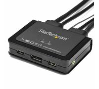 Switch KVM 2 Ports DisplayPort StarTech SV211DPUA4K - 4K 60Hz, USB, Audio