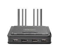 Startech.com 2-port dual-monitor displayport cable kvm switch, 4k 60hz