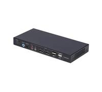 StarTech.com Switch KVM DisplayPort 2 Ports avec Matrice Vidéo Double Vue, 4K 60Hz, Hub 4X Ports USB, Matrice KVM DP 1.2, TAA