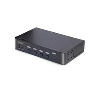 StarTech.com Switch KVM DisplayPort 4 Ports - 8K 60H/4K 144Hz, Écran Unique, DisplayPort 1.4, 2 Ports USB 3.0, 4x USB 2.0 HID, Commutateur KVM, Commutation par Bouton-Poussoir, Conforme TAA - Indépendant de l'OS