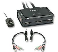 Lindy 42340 commutateur écran, clavier et souris Noir