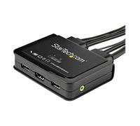 StarTech Commutateur KVM HDMI 2 ports avec câbles incorporés USB 4K 60Hz