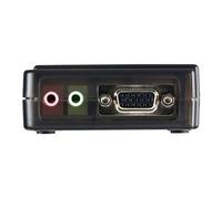 StarTech Commutateur KVM USB SV411KUSB - 4 ports, audio et câbles - Noir