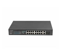 Lanberg Commutateur RSFE-16P-2C-250 16x100Mb PoE+ 2x1Gb 1xSFP Rack 19" Non géré 250W