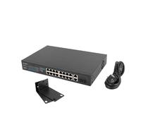 LANBERG Switch 16 x 100 Mo Poe+/2 x 1 Go/1 x SFP Rack No GESTIONADO 10" Y 19" GIGABIT ETHERNET 150 W