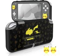 Switch Lite Protective Cover,Soft TPU Protective Shell with 2 Silicone Thumb Grip Caps for Switch Lite-Black