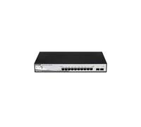 Switch manageable D-Link DGS-1210-10/E Gigabit Ethernet L2 8 ports RJ45 10/100/1000 + 2 ports SFP, QoS, Web, CLI, MIB, 20 Gbps, 1U, Noir/Gris