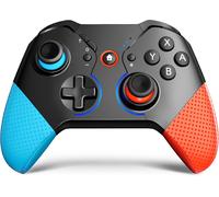 Switch Manette, Contrôleur Sans Fil Pour Nintendo Switch De Jeu Réveiller Programmable Bluetooth Joy Con Joystick Avec Capteur 6 Axes / Vibration Double Choc / Turbo / Lumière Respiratoire Fonction
