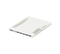 Switch Mikrotik CSS106-5G-1S Gigabit Ethernet, 5 ports RJ-45 10/100/1000, 1 port SFP, PoE, 6-31V DC, -25°C à 65°C, Blanc