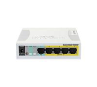 Switch Mikrotik RB260GSP - 5 Ports Gigabit Ethernet, 1 Port SFP, PoE - Tension 8-30V, Température -25-65°C, 113x139x28mm