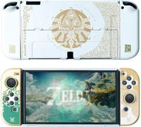 Switch OLED Case,Protective Cover Switch OLED,Hard Shell Accessories Case for Switch OLED Console,Dockable (White Case for Switch OLED)