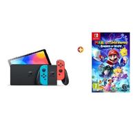 SWITCH OLED NEON + MARIO ET THE LAPINS CRETINS SPARKS OF HOPE