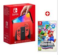 Switch OLED Rouge 64 Go & Super Mario Bros Wonder