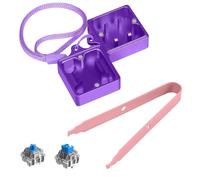 Switch Opener Kit avec Switch Puller Alliage D'aluminium Clavier Switch Opener pour Cherry MX Gateron Kailh Box Outemu Akko Switch Ouvre-Interrupteur à Clavier de Jeu Mécanique Violet