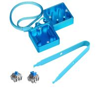 Switch Opener Kit Avec Switch Puller Alliage D'aluminium Clavier Switch Opener Pour Cherry Mx Gateron Kailh Box Outemu Akko Switch Ouvre-Interrupteur À Clavier De Jeu Mécanique-Bleu
