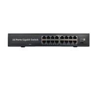 Switch PNI SW216 : 16 ports 10/100/1000 Mbps, Gigabit, boîtier métallique