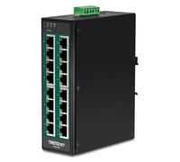 Switch PoE+ 16 ports - TRENDNET - DIN-Rail - Gigabit Ethernet - Noir - Modèle 150937