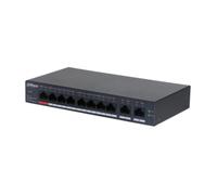 Dahua Commutateur cloud DH‑CS4010‑8ET‑110 – 8 ports PoE (110 W) + 2 liaisons montantes 10/100/1000