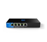 Switch PoE+ Gigabit 5 ports non manageable Linksys | Ethernet écoénergétique | Contrôle de flux Full-Duplex | Idéal pour les petites entreprises et les bureaux à domicile | Conception sans ventilateur