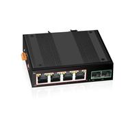 Switch POE Industrial Gigabit Ethernet com Porta 6x100/1000mbps Base-T Din IP40 de Rede DC44-55V