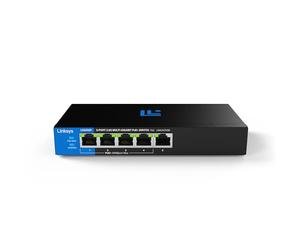 Switch PoE+ Non manageable 5 Ports Multi-Gigabit 2,5 Gbit/s Linksys | Energy Efficient Ethernet | Contrôle Full-Duplex | Idéal pour Les Petits Bureaux | Design sans Ventilateur | Budget PoE 60 W