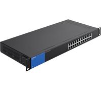 Switch Poe Non Manageable Gigabit Avec 24 Ports Lgs124-Eu(Ethernet Maison Et Bureau Avec Boîtier Métallique,Séparateur Ethernet Au Mur Ou Sur Un Bureau,Plug & Play)