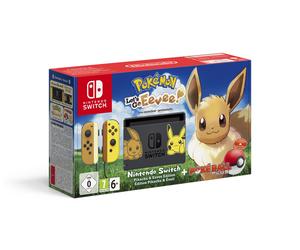 Switch & Pokémon: Let's Go, Evoli! - Console de jeux portables 15,8 cm (6.2 ) 32 Go Wifi Noir, Jaune