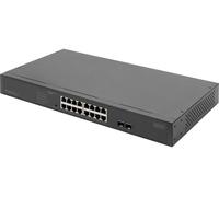 Switch réseau 19 Digitus DN-95347-2 16 ports 10 / 100 / 1000 MBit/s fonction PoE