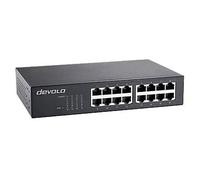 Switch réseau Devolo Gigabit Ethernet 16 Port Noir