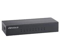 devolo Commutateur réseau Gigabit 8 ports – non géré, 1.000 Mbits/s, sans ventilateur, noir