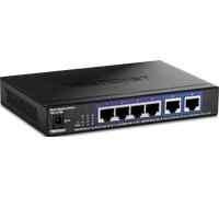 TRENDnet Commutateur TEG-S762 – 6x10G, 4x2,5G RJ45, 2x10G RJ45, 60 Gbit/s, Montage mural, Noir
