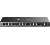 TP-Link TL-SG116P commutateur réseau Non-géré Gigabit Ethernet (10/100/1000) Connexion Ethernet, supportant l'alimentation via ce port (PoE) Noir