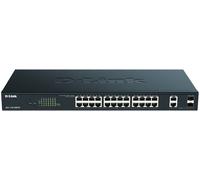 Switch réseau RJ45/SFP D-Link DGS-1100-26MPV2/E 24+2 ports 56 GBit/s fonction PoE