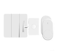 Switch Robot Télécommande pour bouton-poussoir intelligent, activateur d'interrupteur mural et de fenêtre, appareil ABS blanc 51 x 54 mm avec portée de 10 à 20 m, charge rechargeable en 2 heures pour