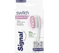Switch Têtes Remplaçables Sensibilité Extra Souple,Pour Brosse À Dents Switch,Doux Pour Les Gencives,X2 Têtes