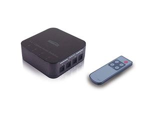 Switch Toslink 4 entrées 1 sortie Marmitek Connect TS41 - commutateur audio optique pour TV et amplificateur - switch audio numérique sans délai - S/PDIF Toslink 192 kHz
