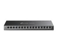 TP-Link TL-SG116P commutateur réseau Non-géré Gigabit Ethernet (10/100/1000) Connexion Ethernet, supportant l'alimentation via ce port (PoE) Noir