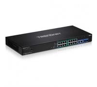 TRENDnet TPE 3018LS - Commutateur - intelligent - 8 x 10/100/1000 (PoE+) + 2 x SFP Gigabit combiné - Montable sur rack - PoE+ (220 W) - Conformité TAA G