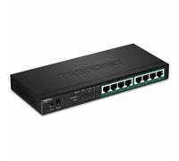 TRENDnet Commutateur Gigabit PoE+ TPE-TG83 8 ports – 65 W PoE, 16 Gbit/s, QoS 802.1p, sans ventilateur