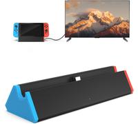 Switch TV Dock, Adaptateur Ethernet RJ45 1000Mbit Dock Switch Compatible avec Nintendo Switch/Switch OLED,Chargeur Switch Station Portable avec 4K Type C Port LAN 2 USB HDMI [Pas pour Switch 2]