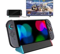 Switch TV Dock, Adaptateur Ethernet RJ45 1000Mbit Dock Switch Compatible avec Nintendo Switch/Switch OLED,Chargeur Switch Station Portable avec 4K Type C Port LAN 2 USB HDMI [Pas pour Switch 2]