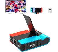 Switch TV Dock-Tendak Station de Chargement Pliable pour Nintendo Switch / Switch OLED,Switch Type C Station daccueil avec Adaptateur HDMI,1000Mbit RJ45 Adaptateur Ethernet et 2X USB Port,DAV-027-BK