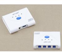 KALEA-INFORMATIQUE Boitier de partage USB 3.0 type switch 4 ports. Avec alimentation, pour partager un périphérique USB3 sur quatre PC différents